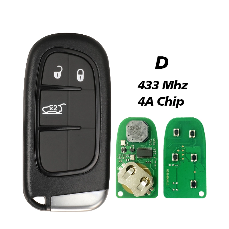 CN086046  Remote Keyless-Go Smart Car Key 433Mhz Hitag-AES 4A Chip For Jeep Cherokee DODGE RAM Durango Chrysler GQ4-54T 2/3/4/5B