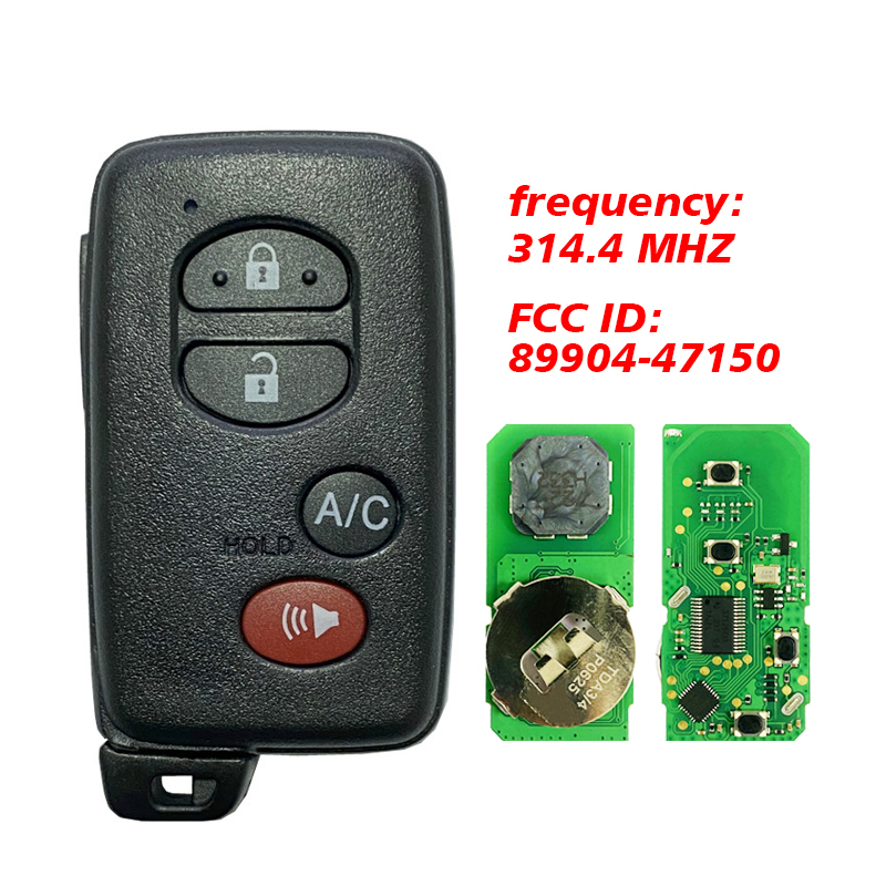 CN007207 Toyota Prius 2010+ Smart Key, 4Buttons, HYQ14ACX 5290, 315MHz 89904-47150 Keyless Go