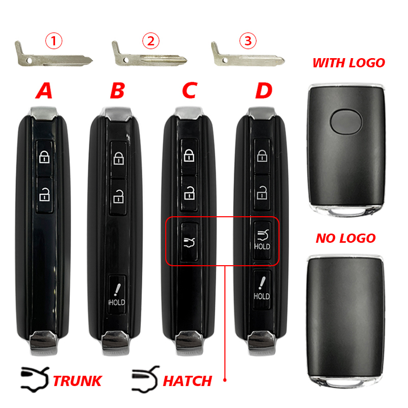 CS026030 2/3/4 Buttons For Mazda Key SHELL