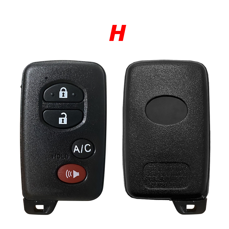 CS007146 Aftermarket 4 Button Smart car remote shell For Toyota Replacement Shell Cover