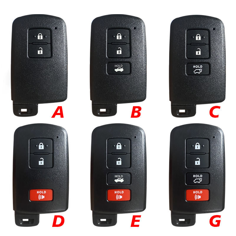 Smart Key S07 CS007147 aftermarket 2/3/4 Button Smart Key For Toyota car remote shell ...