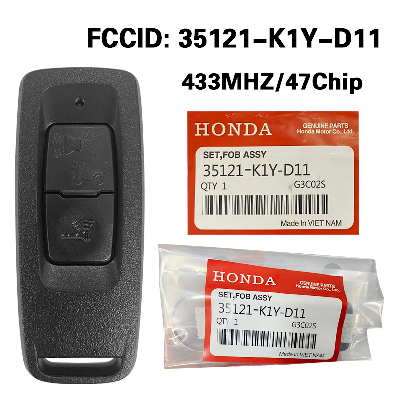 MK0020   Smart Key PCX 125 21-22  Honda 35121-K1Y-D11 433MHZ  47chip