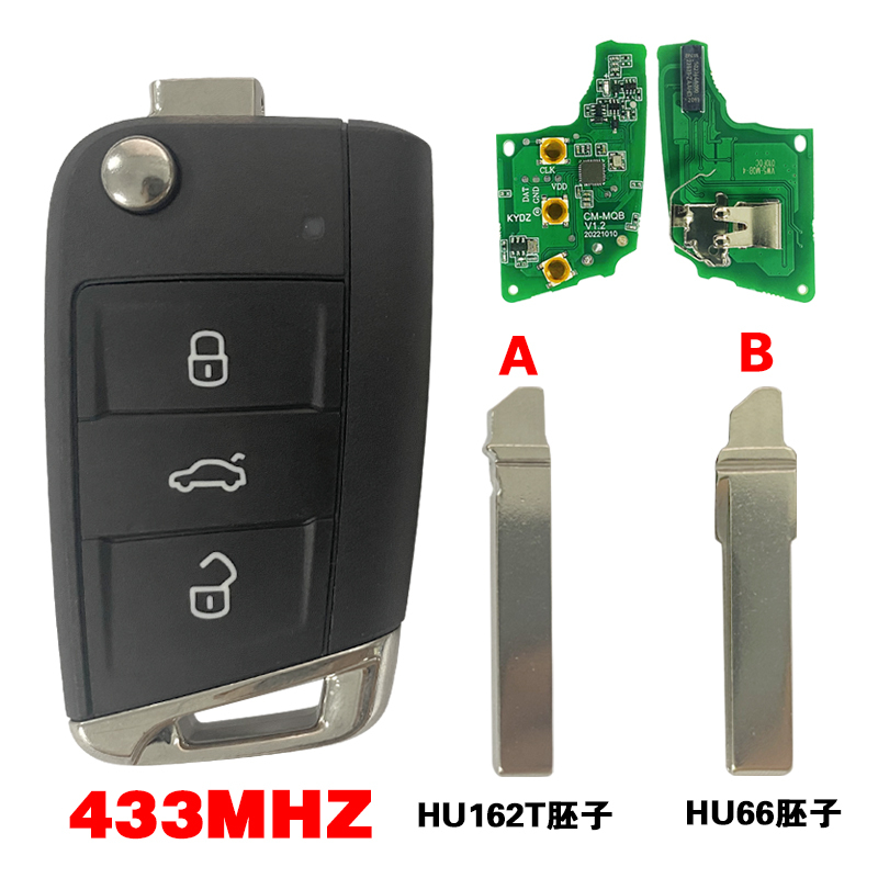 CN001068 for Volkswagen Golf Touran POLO ETC3 button flip key FOB REMOTE 5G0 959 752 BA