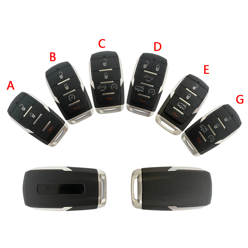 CN087044 3/4/5/6B Smart Prox Remote Key 433.92Mhz PCF7939M / HITAG AES / 4A Chip FCC ID: OHT-4882056 for Dodge Ram 1500 Pickup 2019 2020 -Aftermarket