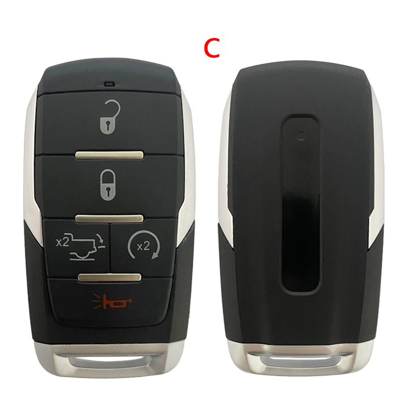 CN087044 3/4/5/6B Smart Prox Remote Key 433.92Mhz PCF7939M / HITAG AES / 4A Chip FCC ID: OHT-4882056 for Dodge Ram 1500 Pickup 2019 2020 -Aftermarket