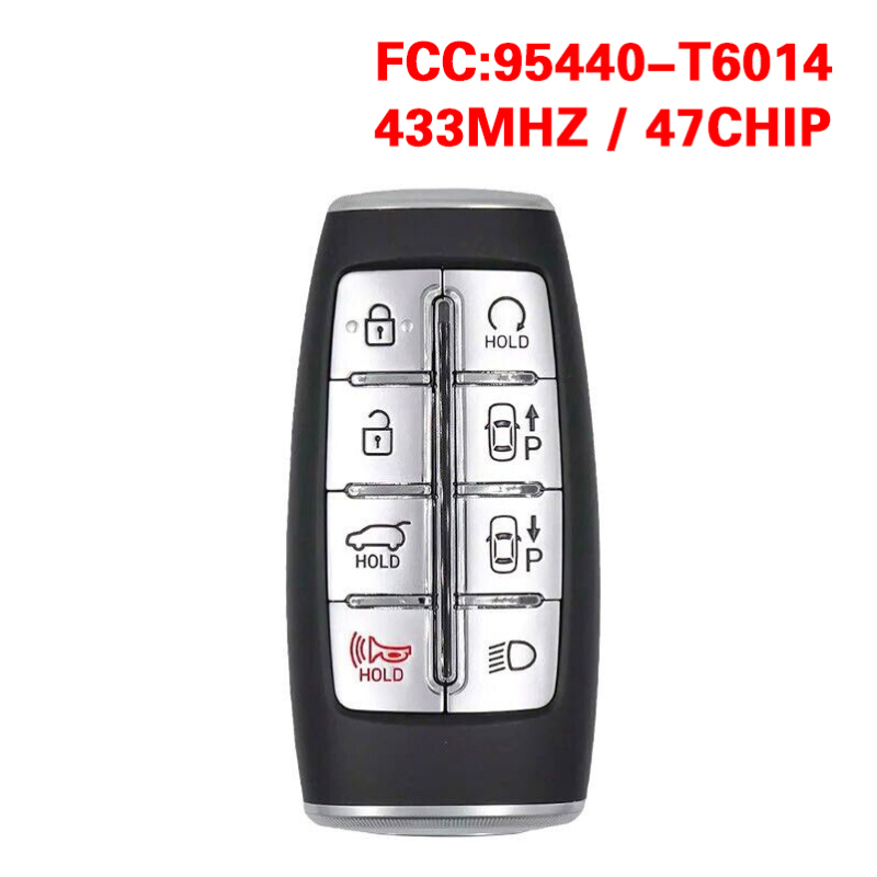 CN020293 for 2022 Hyundai Genesis Gv80 7+1Buttons Smart Key FCC ID:TQ8-FOB-4F35 PN: 9544O-T6014 CHIP: 47 433MHz