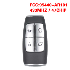 CN020300 for 2022 Hyundai Genesis GV70 4Buttons Smart Key FCC ID: TQ8-FOB-4F37 PN: 9544O-AR101 CHIP: 47 433MHz