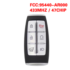 CN020296 for 2022 Hyundai Genesis GV70 5+1Buttons Smart Key FCC ID: TQ8-FOB-4F36 PN: 9544O-AR000 CHIP: 47 433MHz