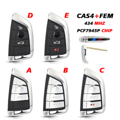CN006118 3/4 Buttons PCF7945P CHIP 434 MHZ Car Smart Card Fob Remote Key For BMW X5 X6 F15 X6 F16 G30 7 Series G11 X1 F48 F39 CAS4 CAS4+ FEM