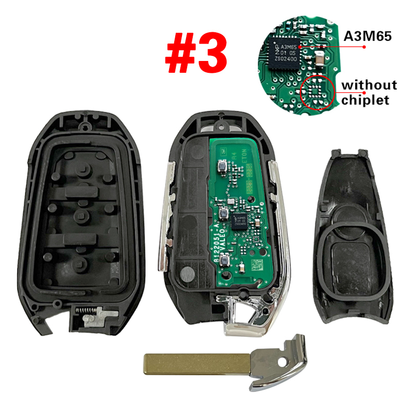 CN009047 2020 Peugeot 5008, 508 Smart Key PCB , 3Buttons, IM3A HITAG AES NCF29A1, IM3A 434MHz Keyless Go