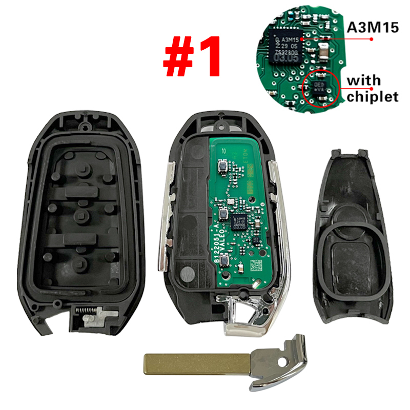 CN009047 2020 Peugeot 5008, 508 Smart Key PCB , 3Buttons, IM3A HITAG AES NCF29A1, IM3A 434MHz Keyless Go