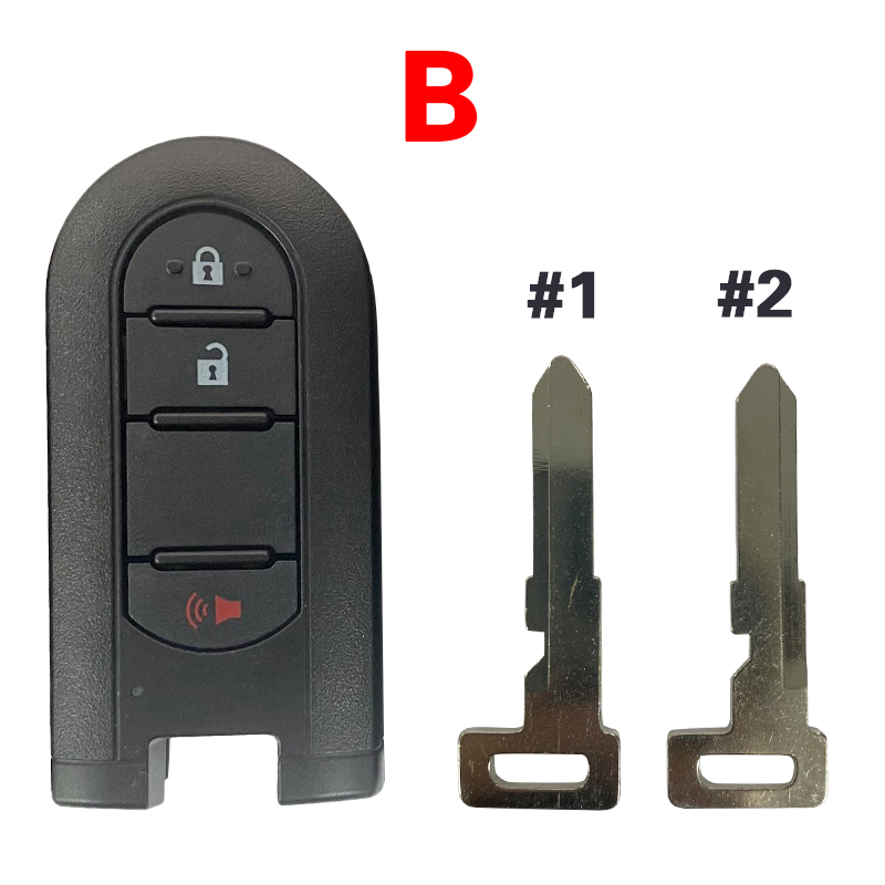 CS007150  Two types of small keys suitable for Toyota keycase