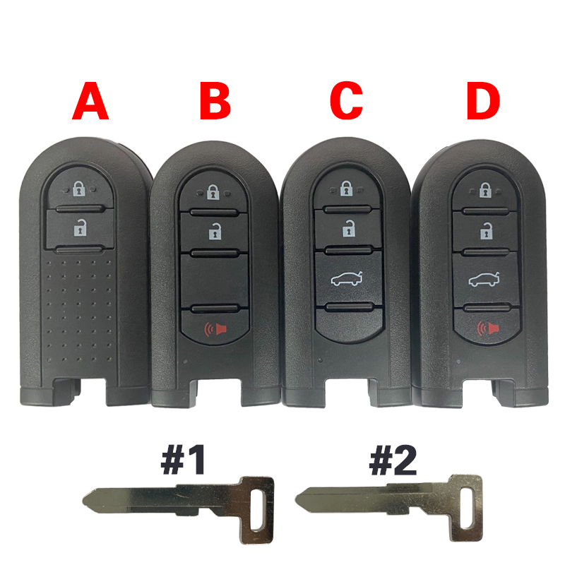 CS007150  Two types of small keys suitable for Toyota keycase