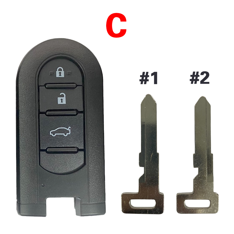 CS007150  Two types of small keys suitable for Toyota keycase