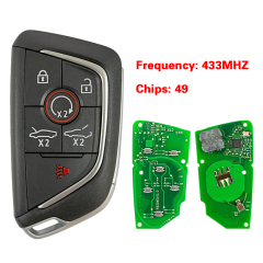 CN014115 Aftermarket 6 Button Remote for Chevrolet Corvette C8 2020, Smart Key Fob, 434MHz, P/N, 13538852, ID49 Chip, FCC YG0G20TB1