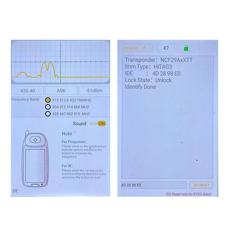 CN020269  Suitable for modern intelligent remote control key FCC: 95440-N9022 433MHZ 47 chip