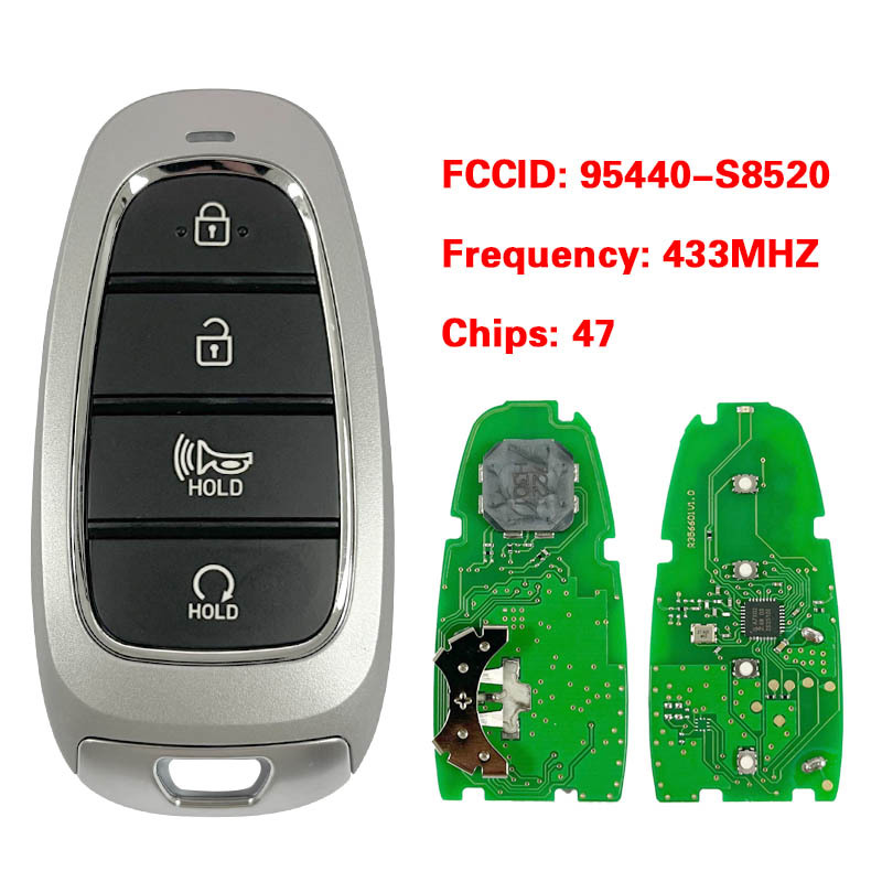 CN020271  Suitable for modern intelligent remote control key FCC: 95440-S8520 433MHZ 47 chip