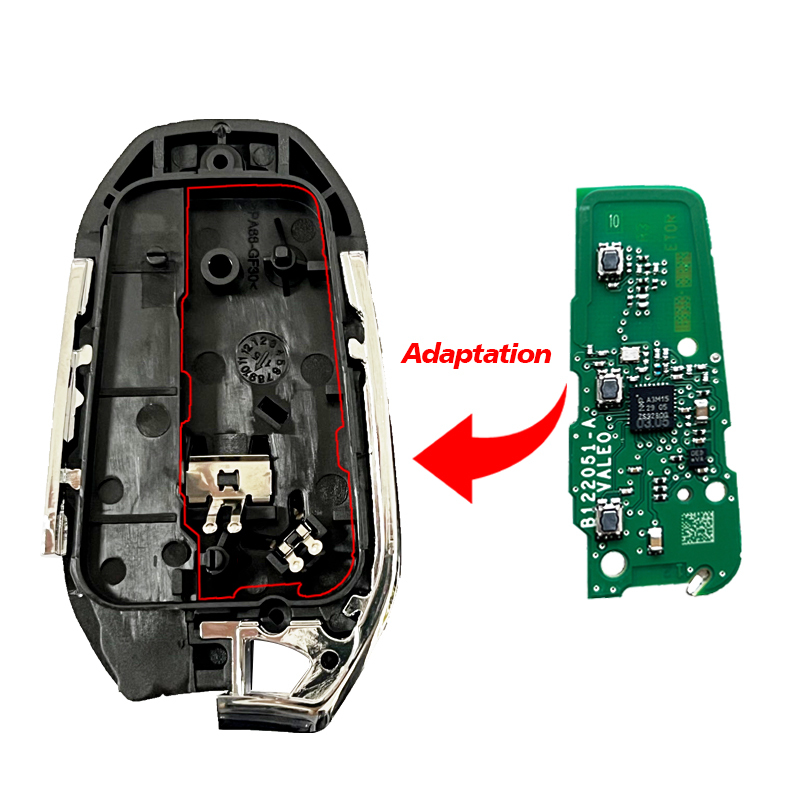 CS009053  Suitable for Peugeot key shell with illuminated keys and trolley keys