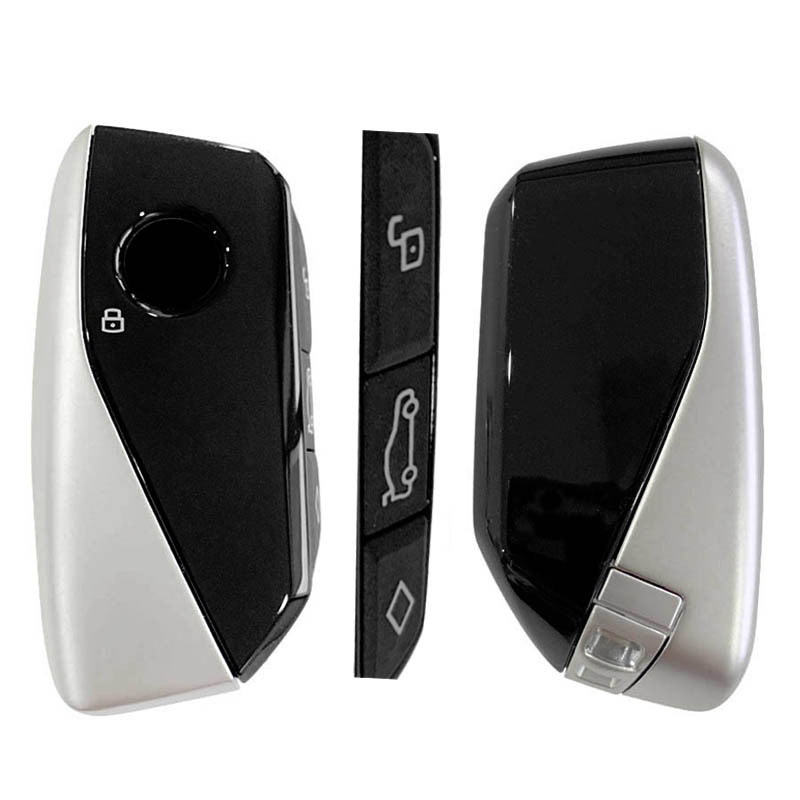 CN006123  Suitable for BMW 4 keys (square function keys) + glossy surface + black silver