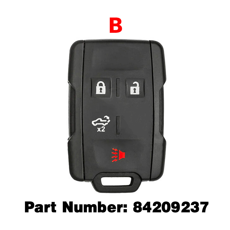 CN019029 2015 - 2023 Chevrolet GMC Keyless Entry 2/3/4/5/6B Remote Key 434MHZ FCC: 22881479/84209237/13577765/84209236/13580079/13580080/32337200