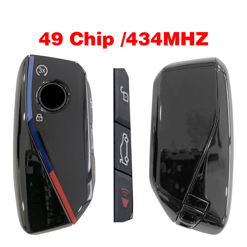 CN006126  Suitable for BMW 4-key (red key) all black color edge 434MHZ  49Chips