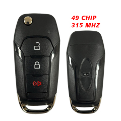 CN018082 3 Buttons 315mhz 49 Chip Smart Key For Ford F150 2015+ Remote Strattec 5923667  HU101 2 Track Flip Key
