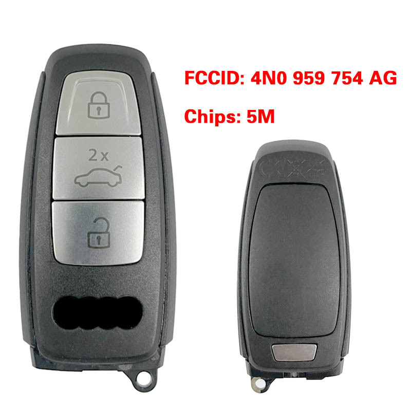 CN008136  MLB Original 3 Button  5M Chip for Audi A8 2017-2021 Smart Key Remote Control FCC ID 4N0 959 754 AG Keyless Go