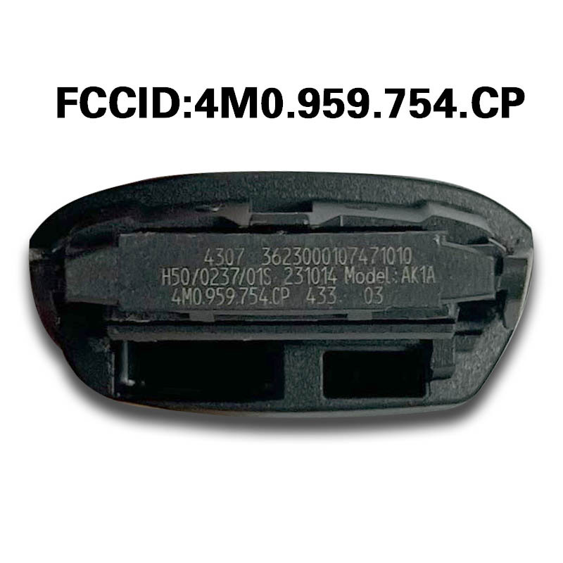 CN008142  MLB Suitable for Audi original remote control key 3buttons 433Mhz 5M chip FCC: 4M0 959 754 CP Keyless GO