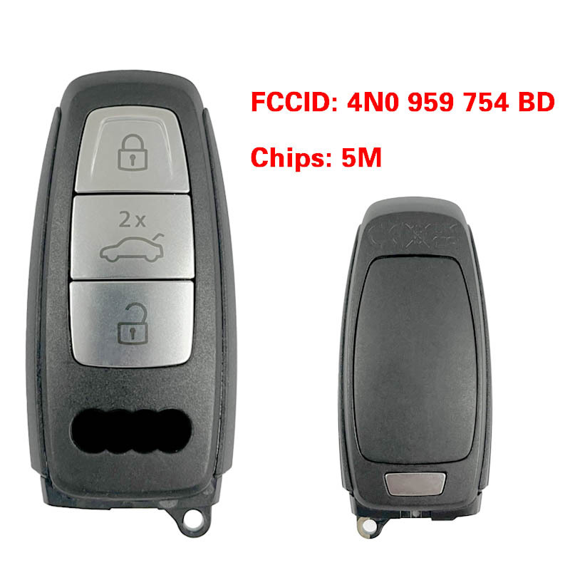 CN008157  MLB Original 3 Button 5M Chip for Audi A8 2017-2021 Smart Key Remote Control FCC ID 4N0 959 754 BD Keyless Go