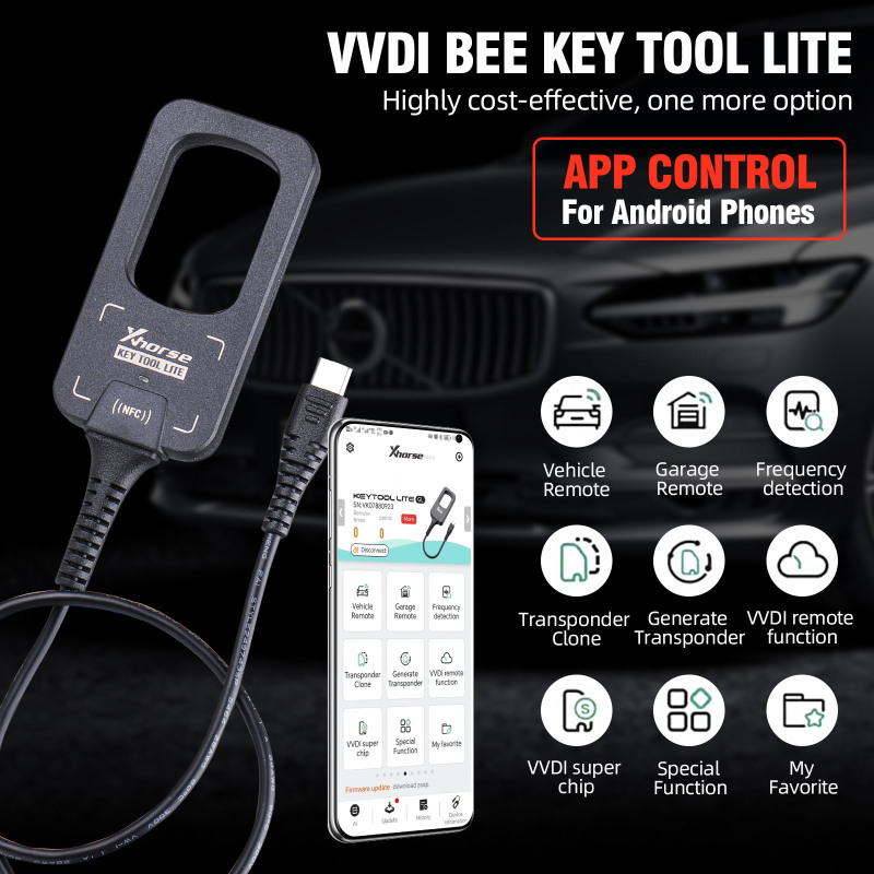 CNP193 Xhorse VVDI Bee Key Tool Lite + Gift 6pcs XKB501EN Wired Remotes