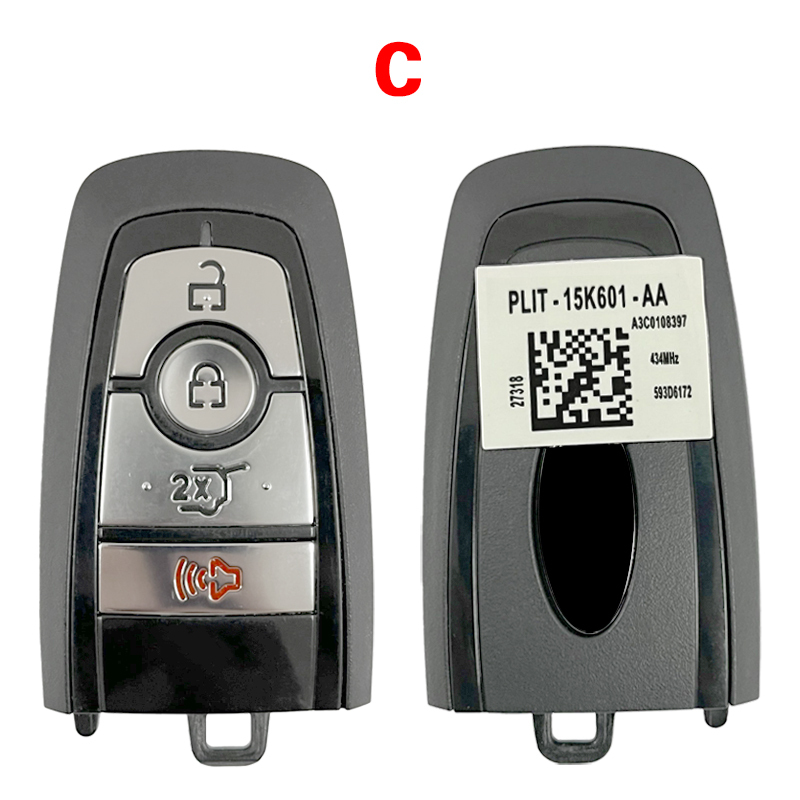 CN018140  Strattec – 2023-2024 Ford F-Series /3/4-Button Smart Key / PN: 164-R8333 FCC ID: M3N-A3C108397 434MHZ