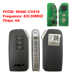 CN051191 Kia EV6 2022 Genuine Smart Remote Key 6+1 Buttons 433MHz 95440-CV010 4A Chip