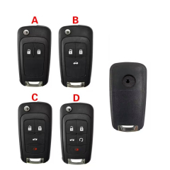 CS013004 Replacement 4 Buttons Flip Folding Remote Key Shell For Buick LaCrosse Regal Verano