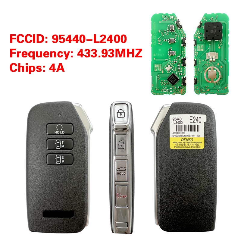 CN051192  KIA K5 2022 Genuine Smart Remote Key 6+1 Buttons 433MHz 95440-L2400