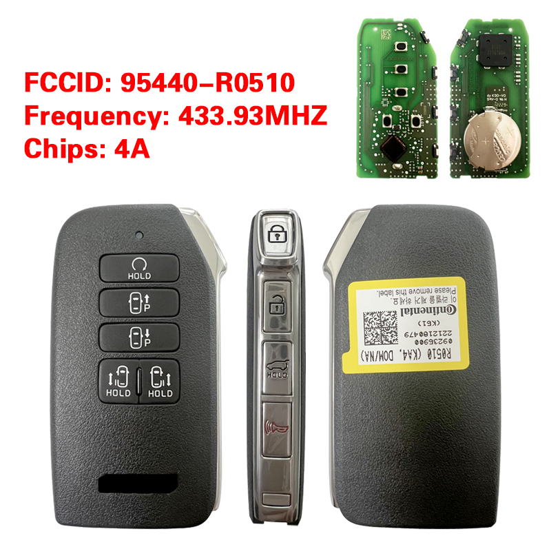 CN051210  KIA Carnival 2022 Genuine Smart Remote Key 8+1 Buttons 433MHz 95440-R0510