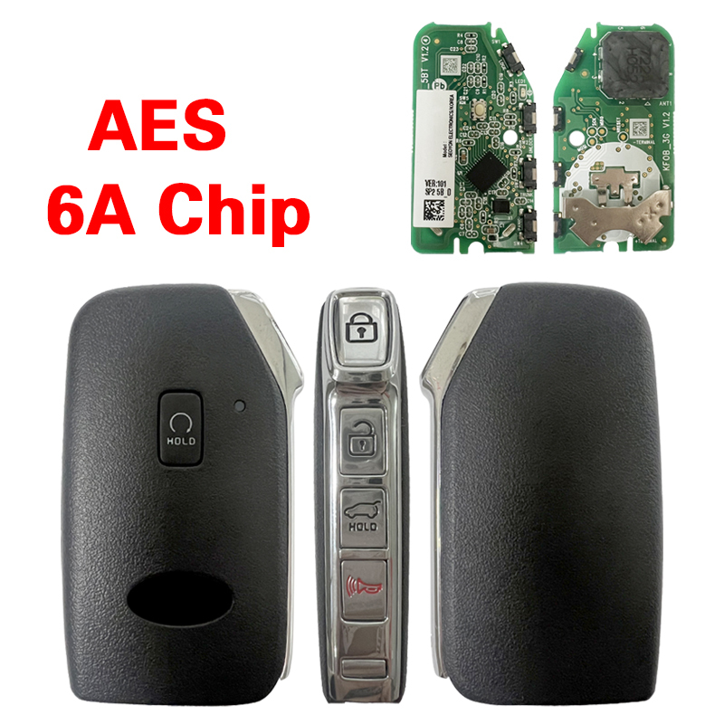 CN051222  KIA K5 2021 Genuine Smart Remote Key 4+1 Buttons AES 6A Chip