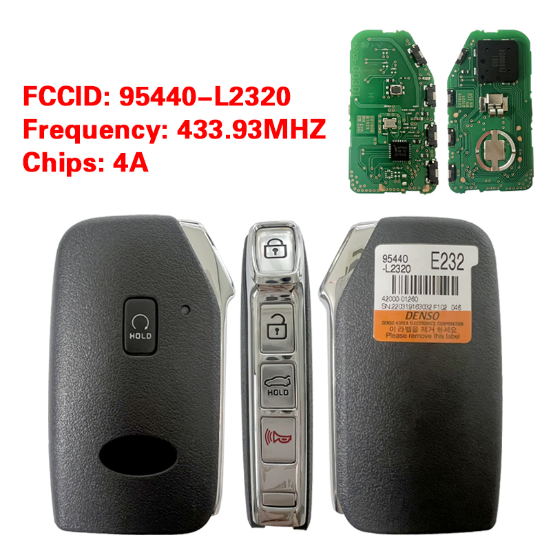 CN051216  KIA K5 2021 Genuine Smart Remote Key 4+1 Buttons 433MHz 95440-L2320