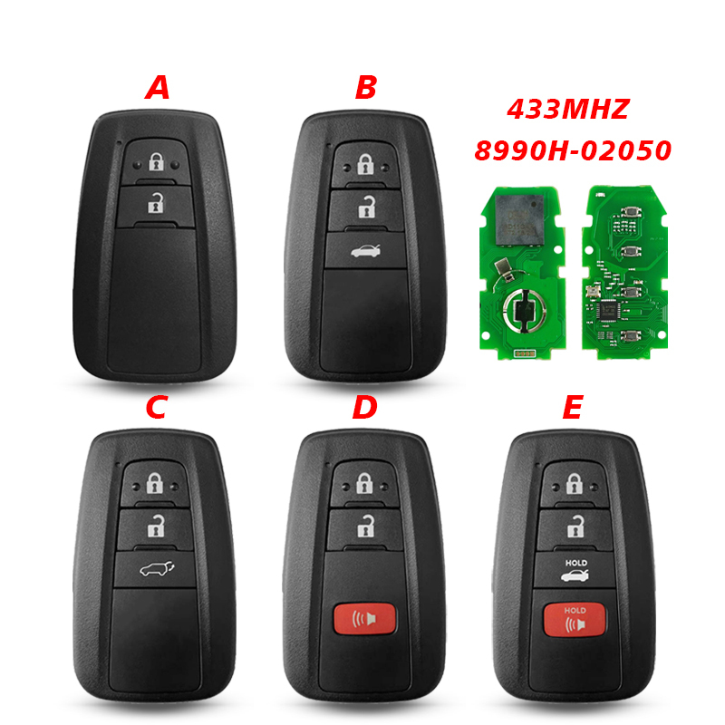 CN007269  For Toyota Corolla 2019+ Smart Key, 2/3/4Buttons, B2U2K2R HITAG AES NCF29A1M, 433MHz 8990H-02050