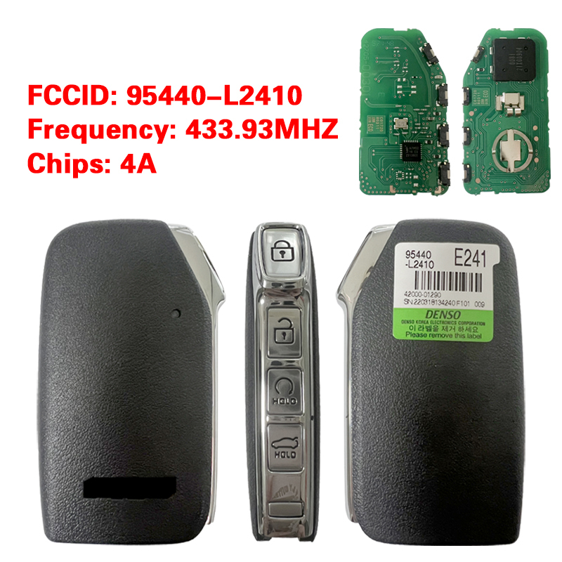 CN051220  KIA K5 2021 Genuine Smart Remote Key 4 Buttons 433MHz Auto Start 95440-L2410