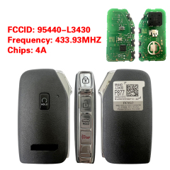 CN051214  KIA K5 2022+2023 Smart Key 4+1 Buttons Auto Start 433MHz 95440-L3430
