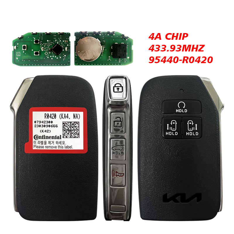 CN051208  KIA Carnival 2022 Smart Remote Key 7 Buttons 433MHz 95440-R0420