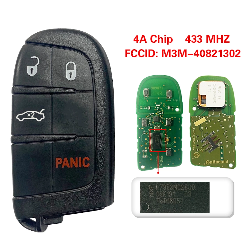 CN087046  Original Dodge 11-17 Charger Dart Challenger 4A 433Mhz 4-Button Smart Key