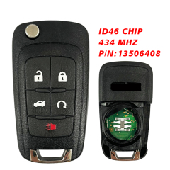CN019030 Original Keyless GMC 5 Button Remote Head Key HU100 Part Number 13506408 ID46 Chip 434MHZ