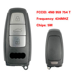 CN008178 MLB Original 3 Button 434MHZ 5M Chip for Audi A8 2017-2021 Smart Key Remote Control FCC ID 4N0 959 754 T Keyless Go