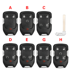 CS019012   Smart Keyless Fob Shell for Chevrolet Tahoe Silverado Suburban Tahoe GMC Sierra Acadia Terrain YUKON Remote Key Case