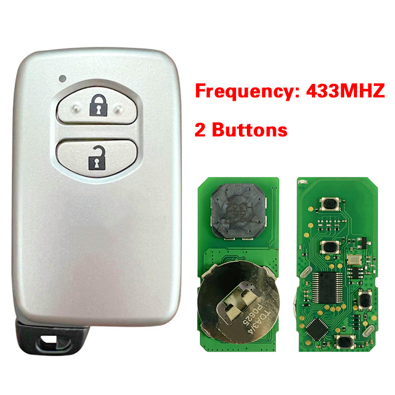 CN007285  For Toyota LAND CRUISER 2008+ Smart Key 2Buttons P1 94 4D-71 Chip 433MHz ASK B53EA 0140D 1 order