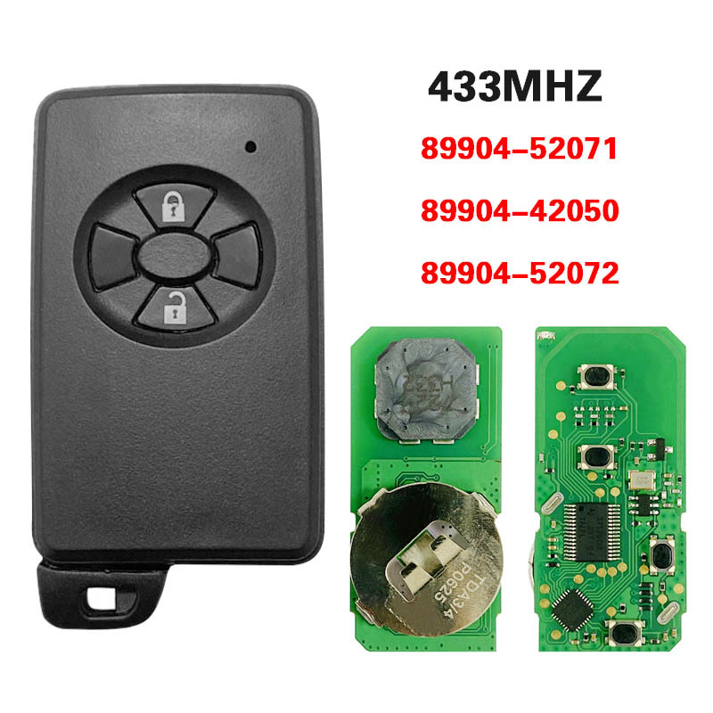 CN007188 Toyota Corolla, Auris, Rav4, Yaris 2006+ Smart Key, 2Buttons, B51EA 0780 PCB P1 D4 4D-67, 433MHz 89904-52071 89904-42050 89904-52072