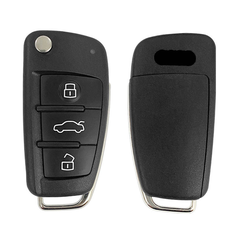 CN008007 3 Button Remote Car Flip Key 433MHz Fob for AUDI A2 A4 S4 Cabrio Quattro Avant 2005 2006 2007 2008 with 48 Chip 8E0 837 220Q K D
