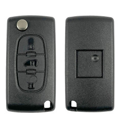 CS009056 Suitable for Peugeot key shell 3 buttons with battery clip inside CE0523 without slot