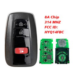 CN007190 for Toyota RAV4 2019 2020 2021 Smart Keyless Remote Key Fob Board# 231451-0351 HYQ14FBC 8990H-0R010 312MHz / 314MHz